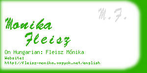 monika fleisz business card