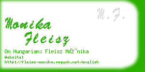 monika fleisz business card